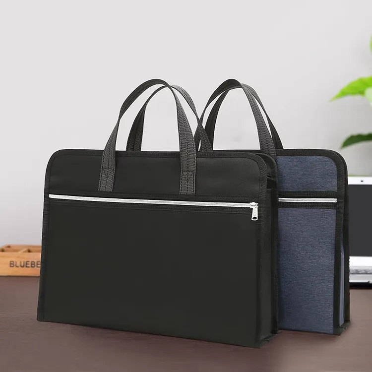 【大容量办公公文包】A4文件手提收纳袋 会议包带水杯位 可印字 850
