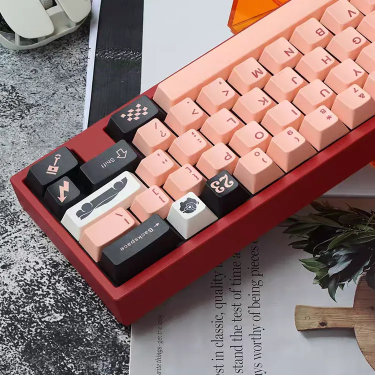 Pink Pig 粉猪 原厂高度 磁轴键帽 机械键盘键帽 Keycaps beige