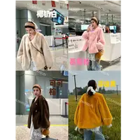 【婉君】秋冬时尚气质宽松百搭落肩灯笼袖外套LWJ24D4C2230