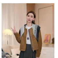 【新款上新】马克华菲女装新款秋季时尚洋气丝带外套F53010A538 q