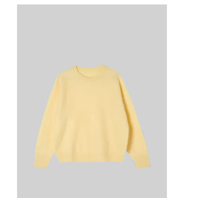 品牌高定进口羊毛羊绒气质秋冬针织衫（圆领）-温暖拥抱