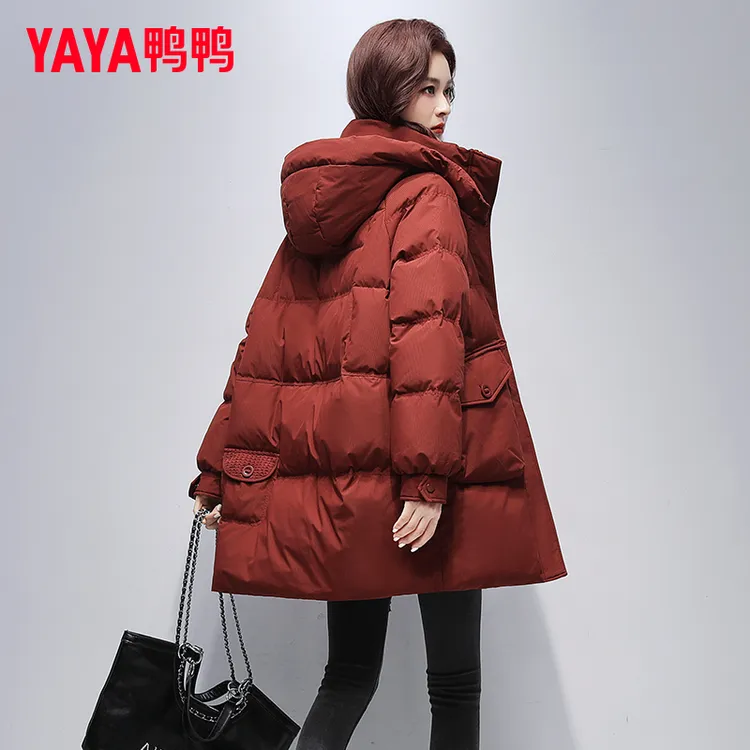 YAYA/鸭鸭羽绒服女2025冬季新款时尚休闲甜酷保暖外套狂欢季好物