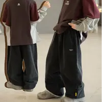 253099儿童春秋洋气潮流百搭宽松直筒休闲长裤