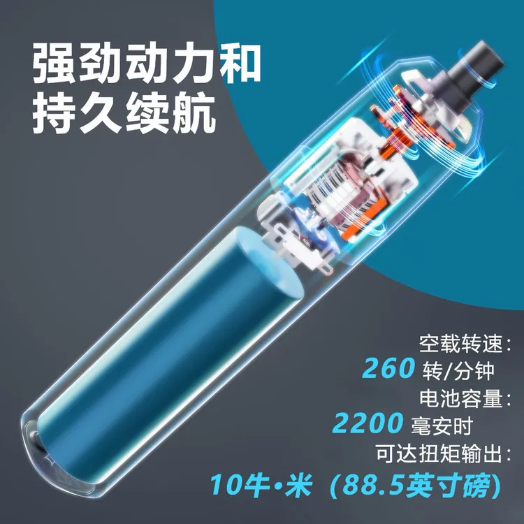 辛万锂电动螺丝刀10Nm大扭力4vType-C充电家用螺丝刀24件套装