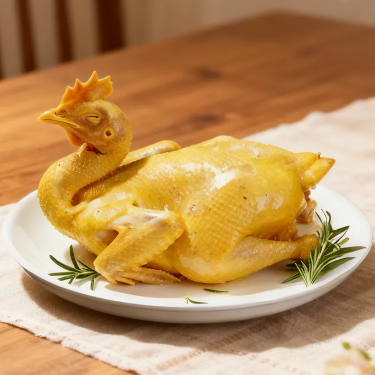 农家散养走地鸡 古法传统 五指毛桃盐焗鸡肉质紧实精选古法盐焗鸡