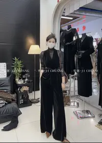 秋上新高级感绑带修身气质马甲+休闲裤套装