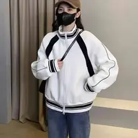 8969-短款棒球服女2025款爆款（白色）
