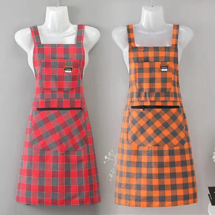 围裙上班食堂做饭韩版男女围裙厨房饭店超市家用清洁厨房干活罩衣