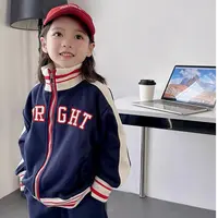 儿童春秋季新款男女宝棒球服棉质外套韩版休闲洋气中大童潮流
