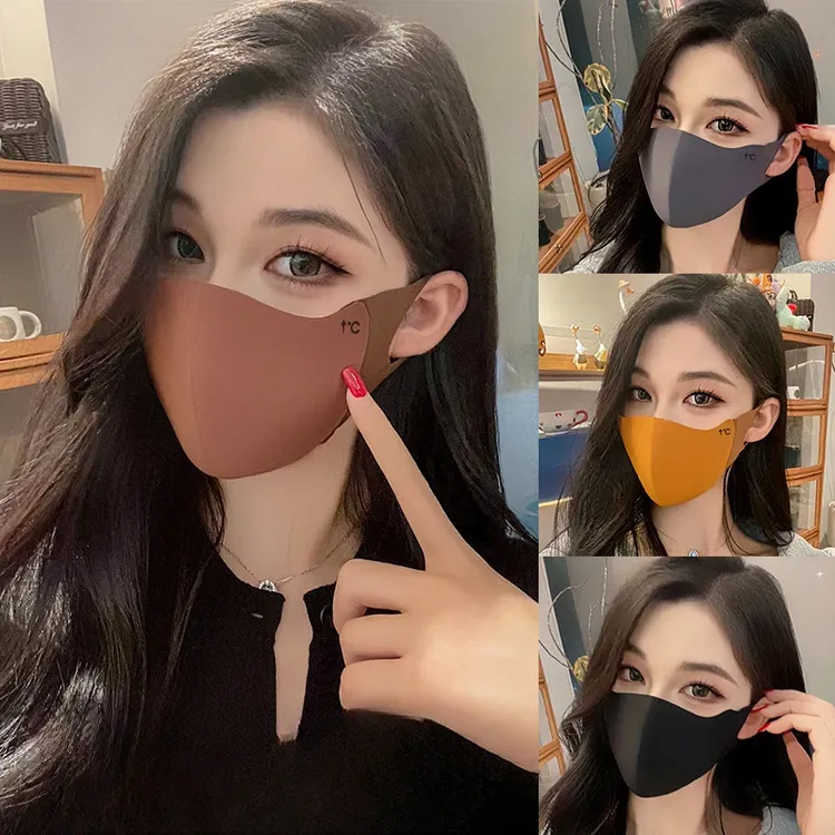 美拉德秋冬无痕保暖防风口罩立体黑色透气面罩防晒骑行外出防寒