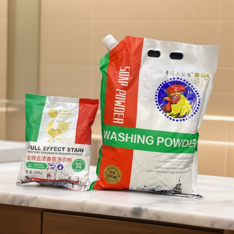 粤涤大公鸡冷水速溶洗衣粉老牌子家用去污渍袋装持久留香实惠装
