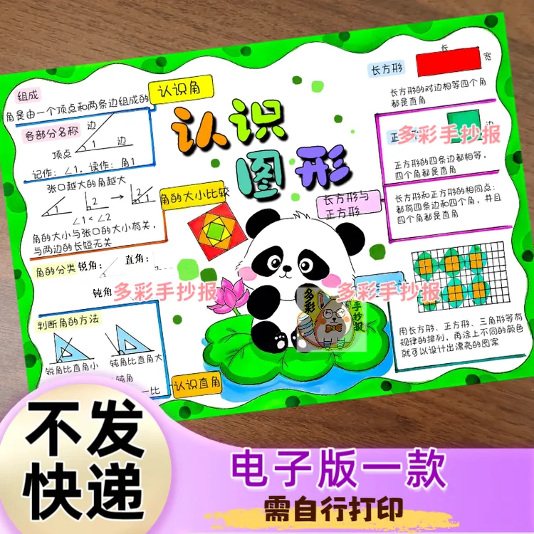 【1509】北师大版三上数学第五单元认识图形思维导图电子稿