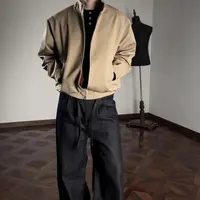 Oclin格纹内里哈灵顿丝光棉短宽版型复古英式G9 经典苏格兰红格纹