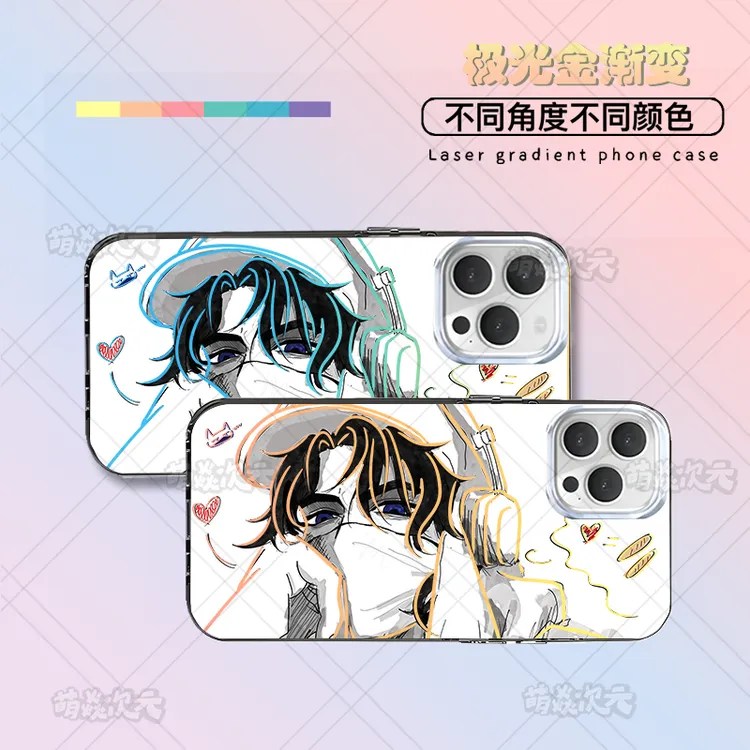 三角洲无名适用苹果华为VIVO小米红米OPPO一加二次元极光金手机壳