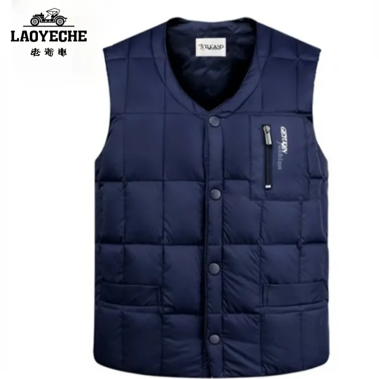 老爷车中老年羽绒马甲加厚保暖坎肩秋冬新品褂子爸爸保暖内胆背心