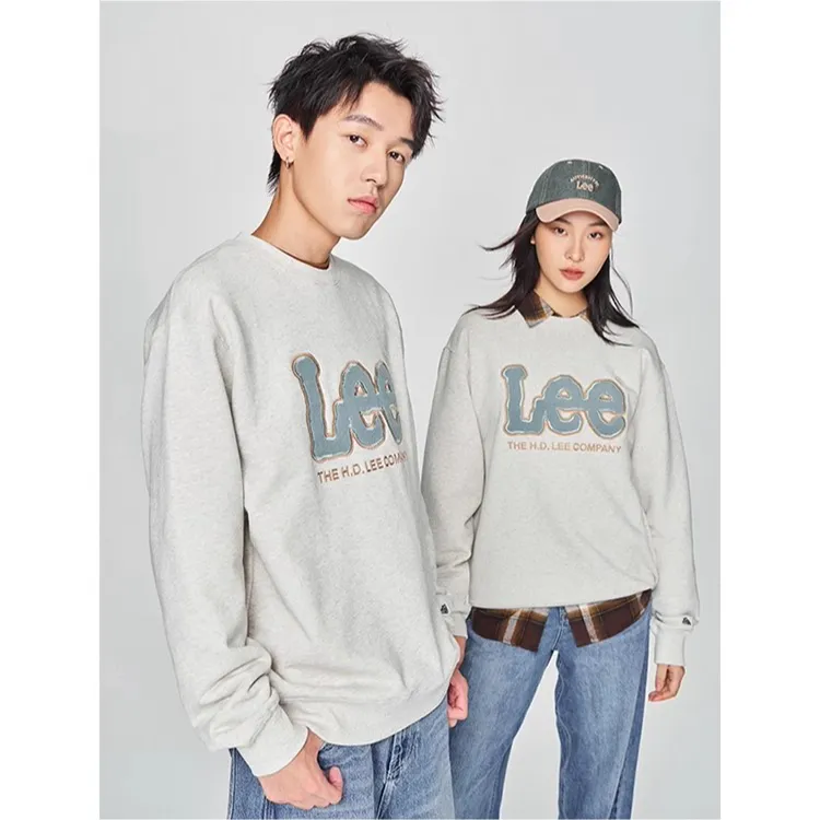 Lee商场699男女同款卫衣刺绣休闲衫春装LUT010383207786-A08491