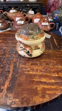 萨摩香炉银火舌双共箱