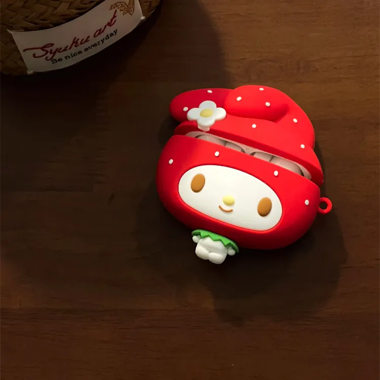 可爱少女心草莓美乐蒂耳机套适用苹果AirPods3/4代保护套pro三代