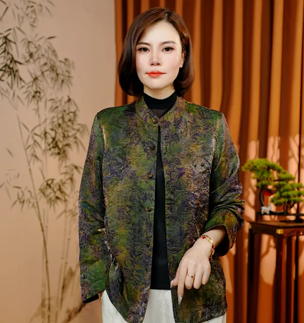 【玉华】2025新款早秋新中式时尚气质款外套639A