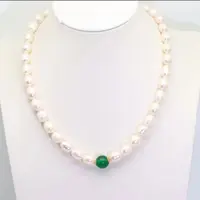 绿路路通淡水珍珠项链