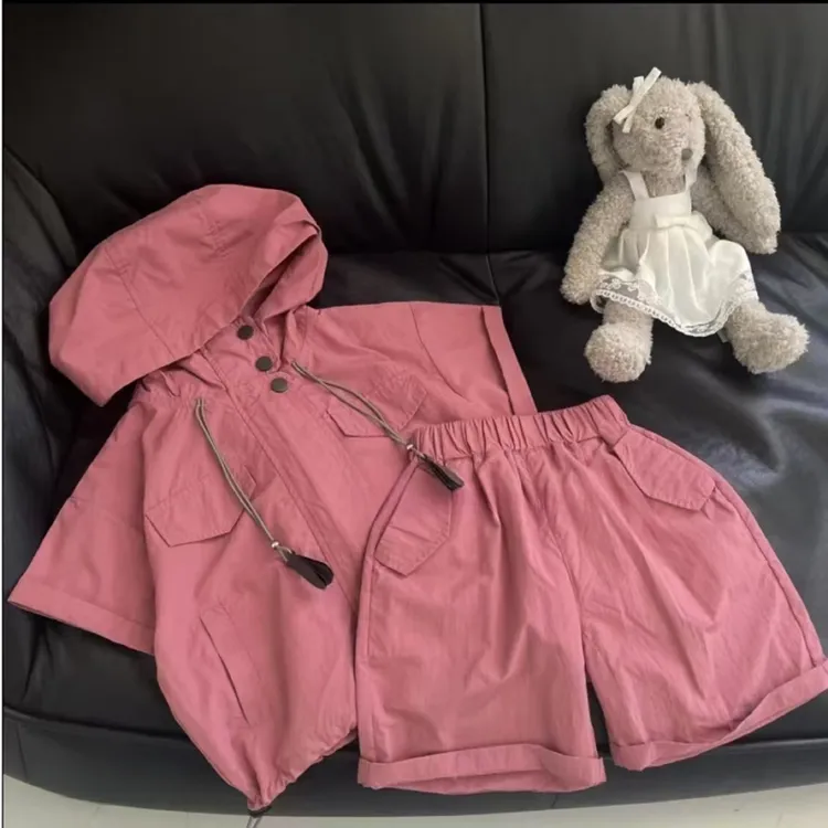 男童防晒套装夏季新款女童休闲洋气皮肤衣韩版潮酷宽松时尚两件套