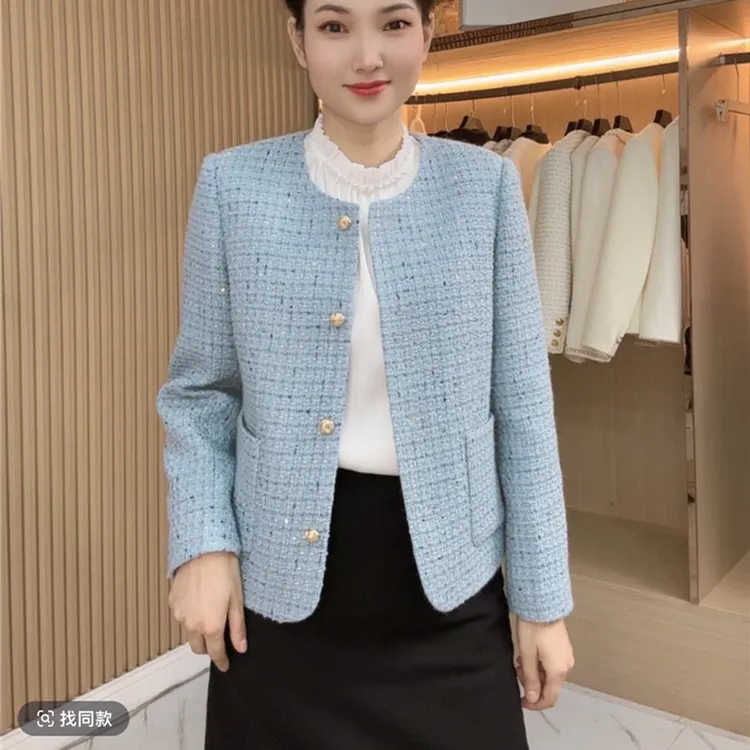 早春秋短款外套时尚气质外穿修身显瘦百搭小香风休闲女装上衣女时