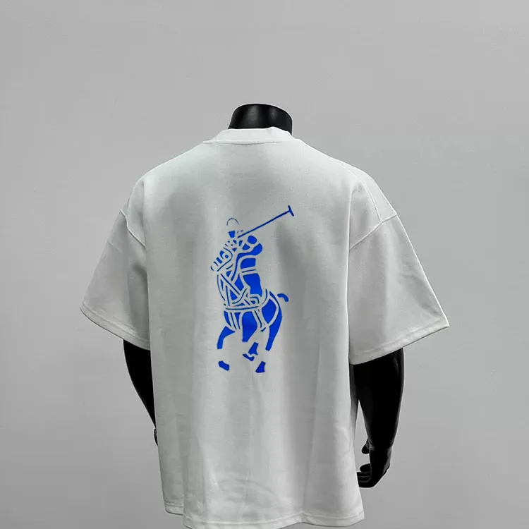 复古宽松百搭青年美式上衣T恤圆领通用短袖夏季常规情侣印花