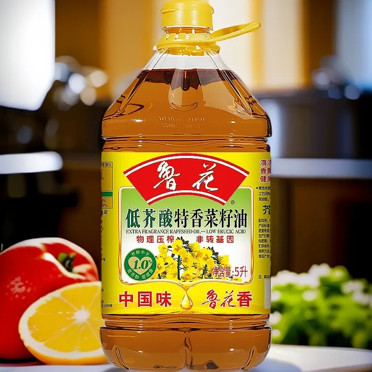 低芥酸特香菜籽油5L自然物理压榨一级油家庭炒菜炒菜食用油