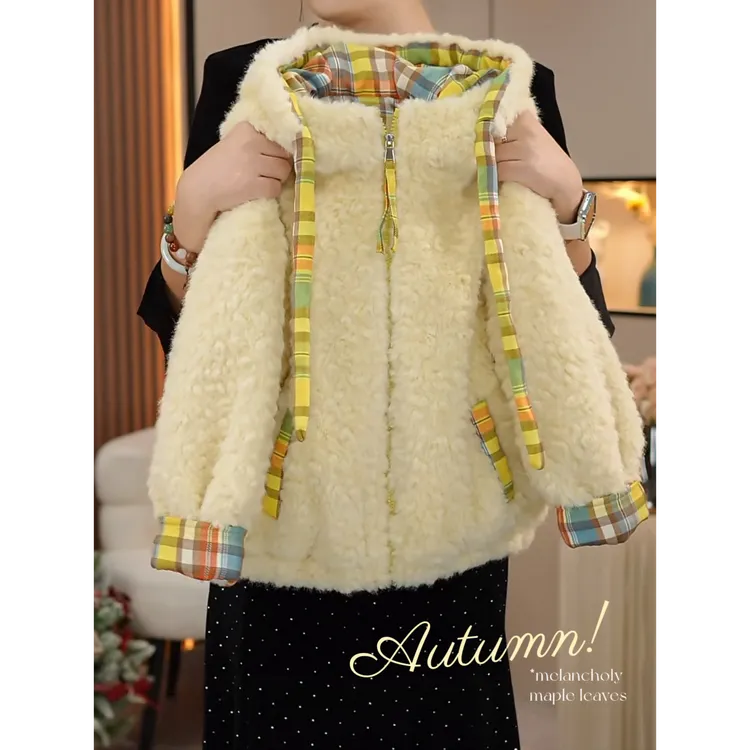 现货-女童外套冬装2025新款中大儿童加绒加厚上衣