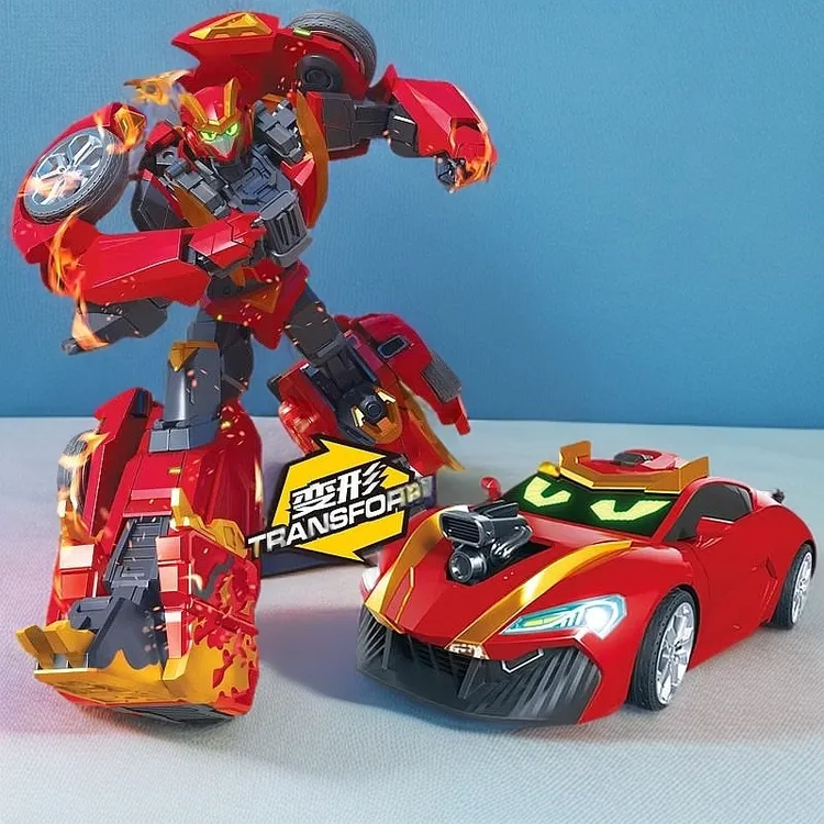 正版炫卡斗士2男孩6-12岁机甲炫蓝闪电S召唤变形汽车人玩具礼物