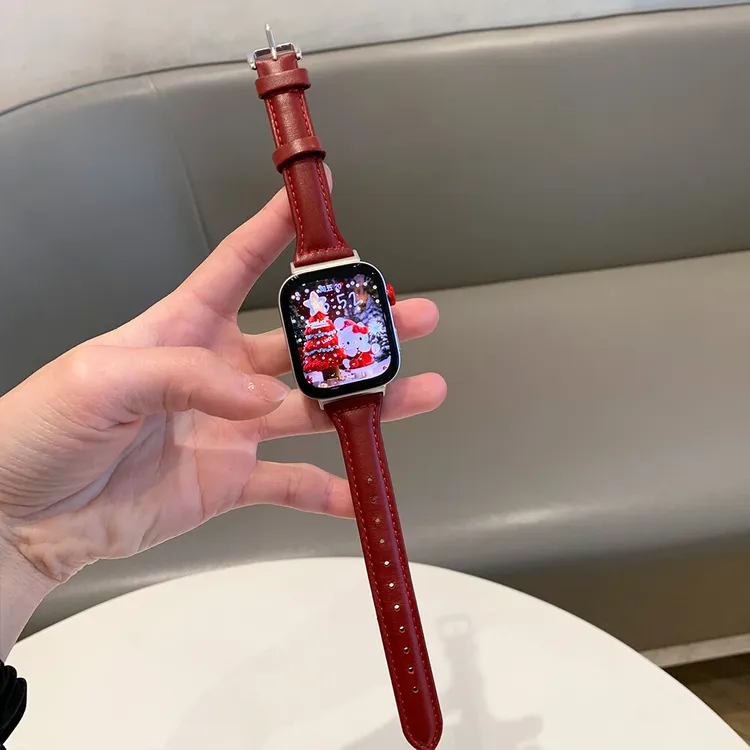 适用华为fit4/3表带4pro真皮小蛮腰针扣腕带fit1/2时尚简约高级感