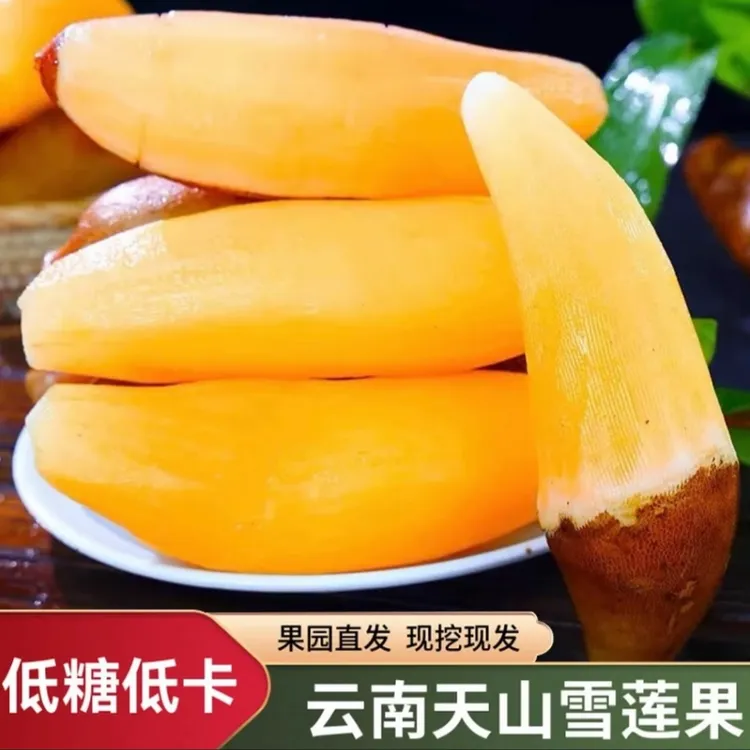 云南天山雪莲果新鲜黄心雪莲果新鲜脆爽雪莲果1斤 5斤 9斤清甜
