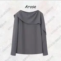 【AR0SE•正品】2025秋季轻职风成人常规长袖拼接衬衫上衣百466690