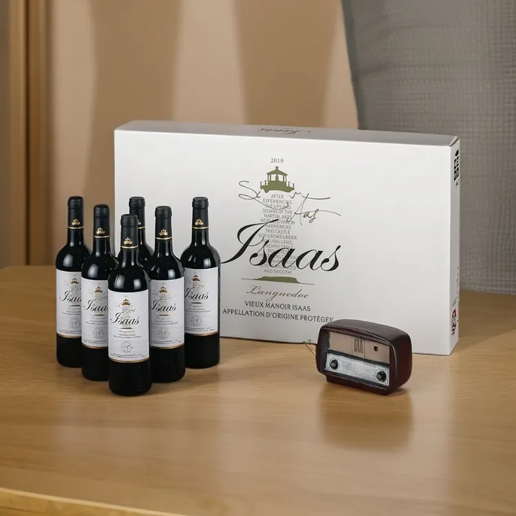 艾萨斯【原瓶进口】朗格多克艾萨斯古堡14度干红葡萄酒750ml*6瓶装