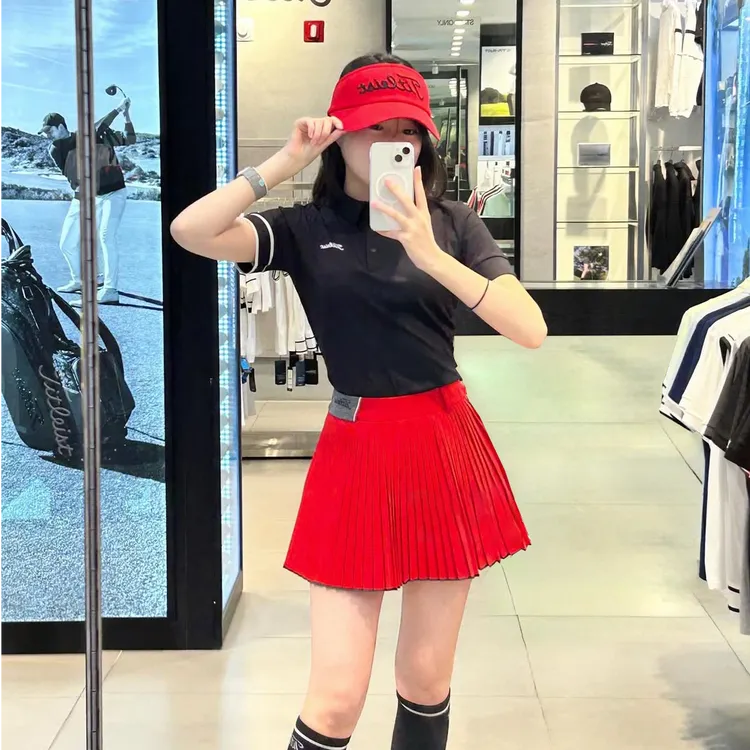 女士Tit*家春夏新款高尔夫百褶短裙/体感凉爽/干爽舒适轻容亲肤
