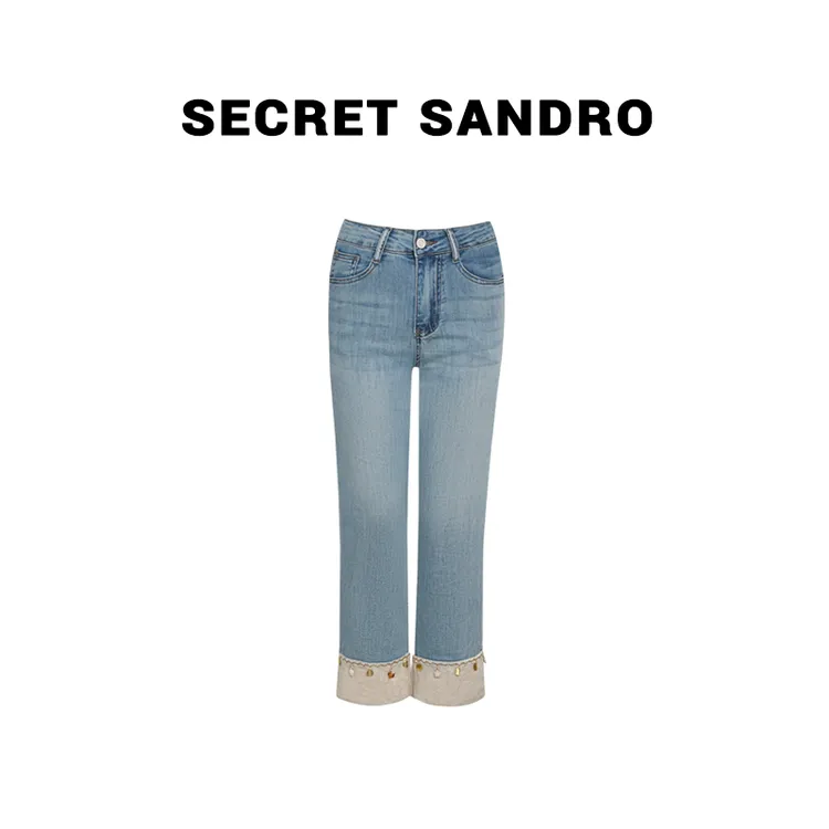 【Secret Sandro】鸥小柒 牛仔裤 N55287049Q