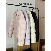 FVOFV【翻领羽绒服】90白鸭绒保暖轻柔女款翻领轻薄羽绒服H2160-1