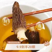 (3-4厘米)羊肚菌干货到手20颗9克 煲汤食材饱满肉质鲜美土特产