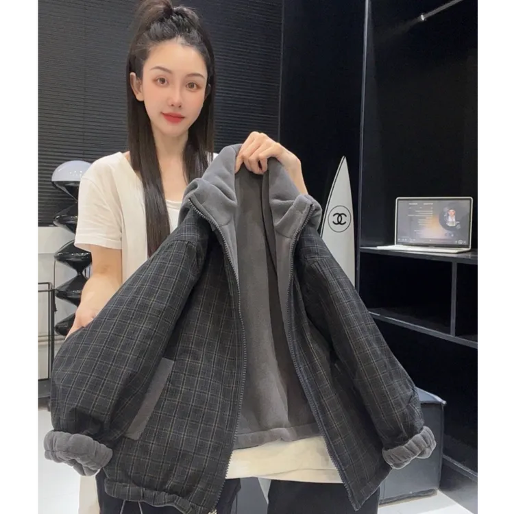 【棒嘟优优】两面穿男女童秋冬款2025新款外套儿童外套连帽上衣088