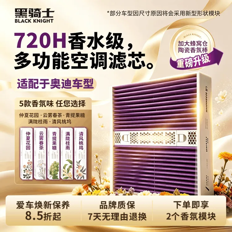黑骑士【适配奥迪】多功能可快拆香薰模块空调滤芯长效香氛空调滤芯商品图