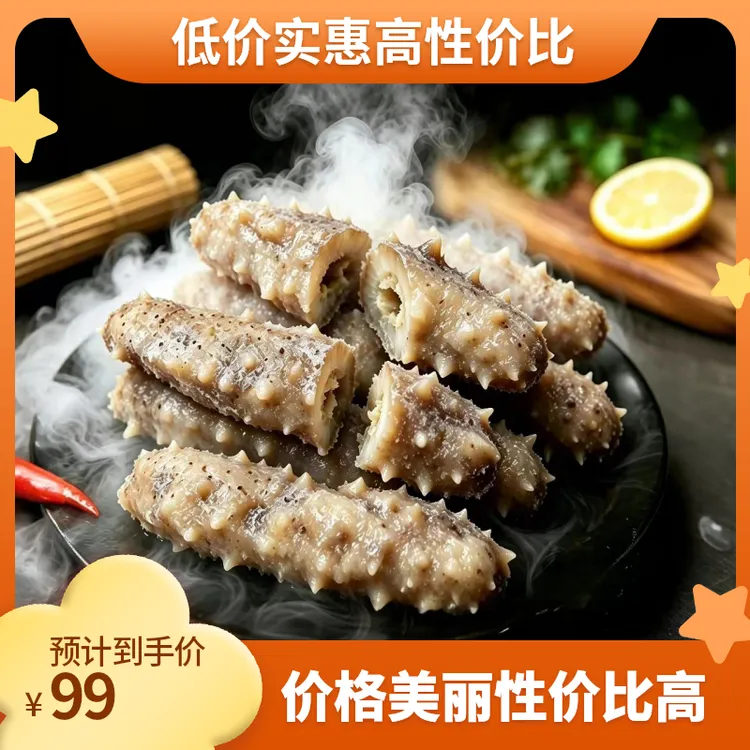 【2斤特价海参 可试吃】残参断片即食海参新鲜品质袋装顺丰京东包邮商品图