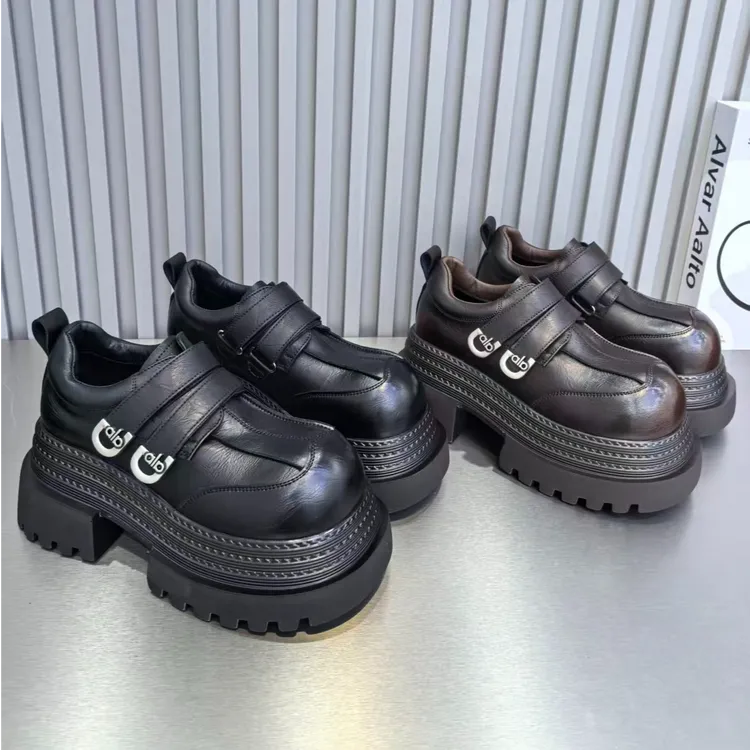 糖糖丨QIo乐福丨25新款百搭时尚松糕底增高复古乐福鞋;EQX21130