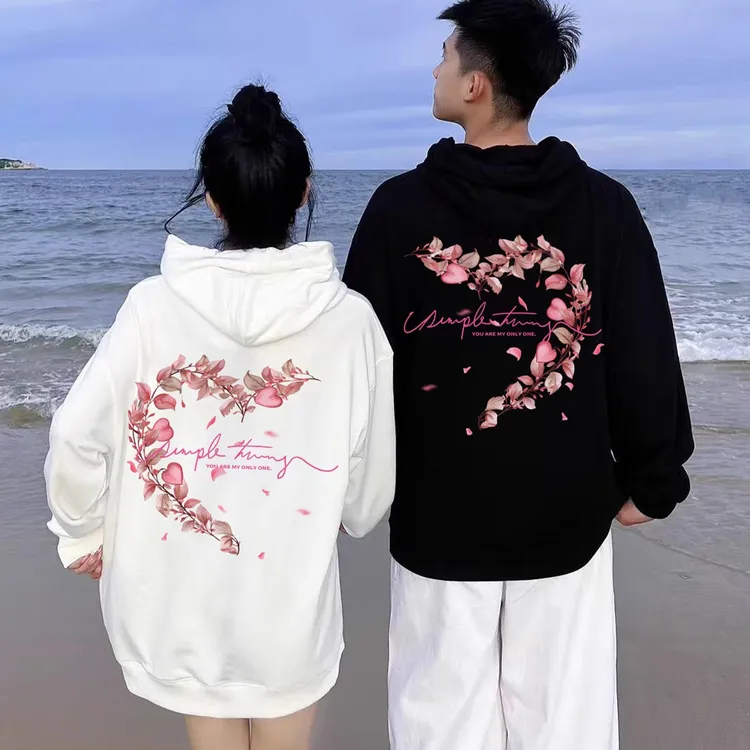 【两件】早秋高级感情侣装卫衣秋冬季2025新款潮牌独特设计连帽外套