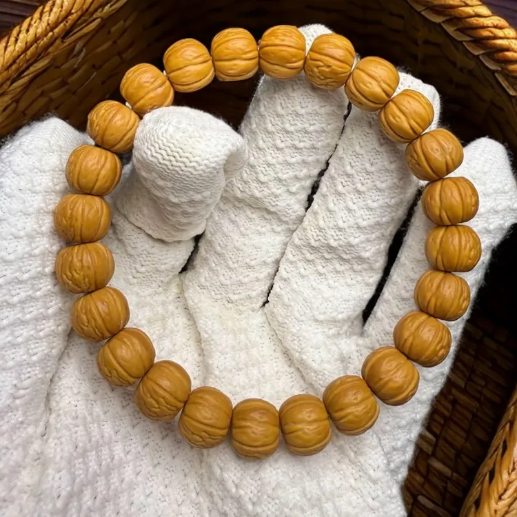 猴头核桃雕刻金丹手串，10mm左右