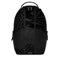 SPRAYGROUND鲨鱼嘴双肩包黑色拼接潮流运动百搭新款XB W1145707