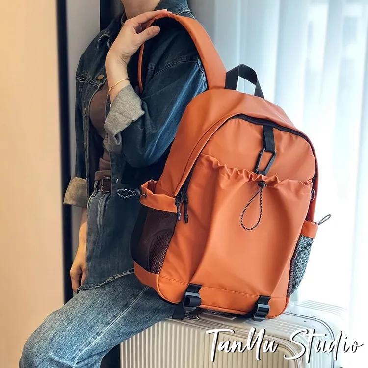 探屿轻便防水大容量双肩背包包包通勤大学生书包旅行背包电脑包