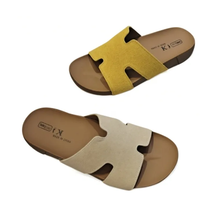 703时尚博肯一字型夏季一字拖厚底搭扣罗马风格复古软底凉拖鞋