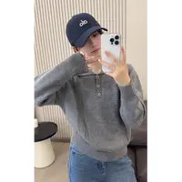 Y.M | 老友记 双面立体绞花 韩系减龄Polo针织毛衣25900