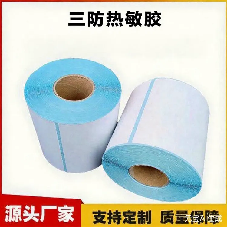 三防热敏标签纸100*100mm  500张/卷  适用于工厂箱唛头