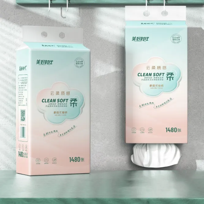 美好时代云柔质感超柔柔软孕妇亲肤悬挂式抽纸五层柔厚抽纸质感